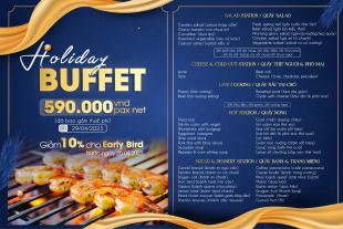 HOLIDAY BUFFET – 29/04/2023 – CHỈ 590.000VND/NET/PAX